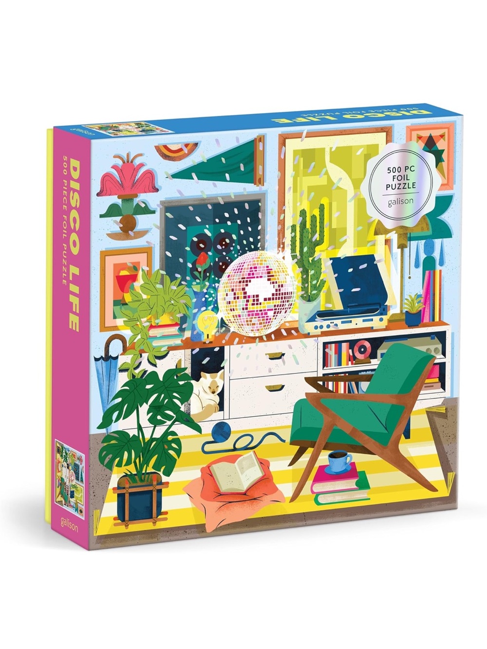 Galison Disco Life 500-Piece Foil Puzzle